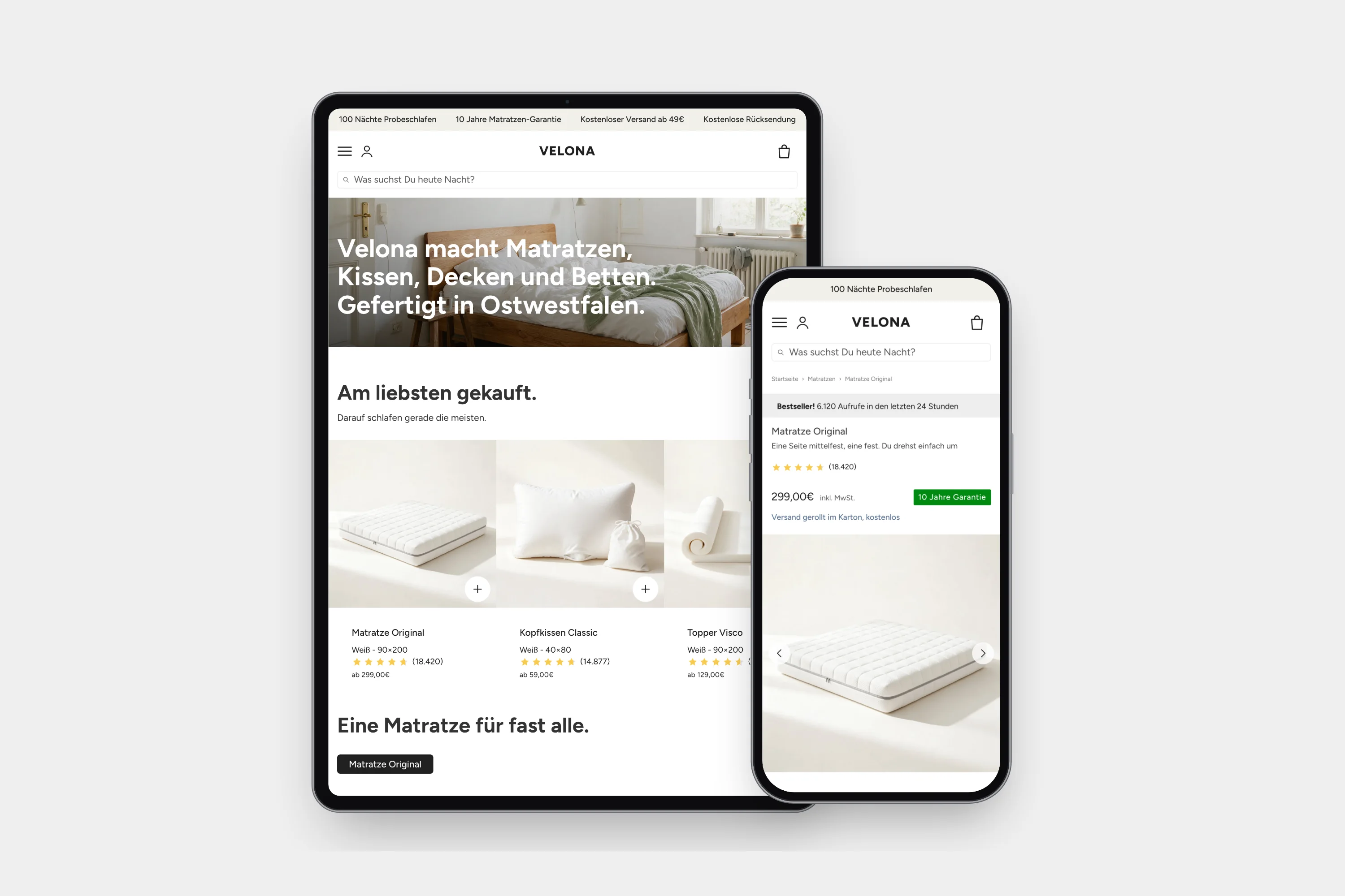 Velona Demo-Shop als Laptop-Mockup, Christian Schäfer