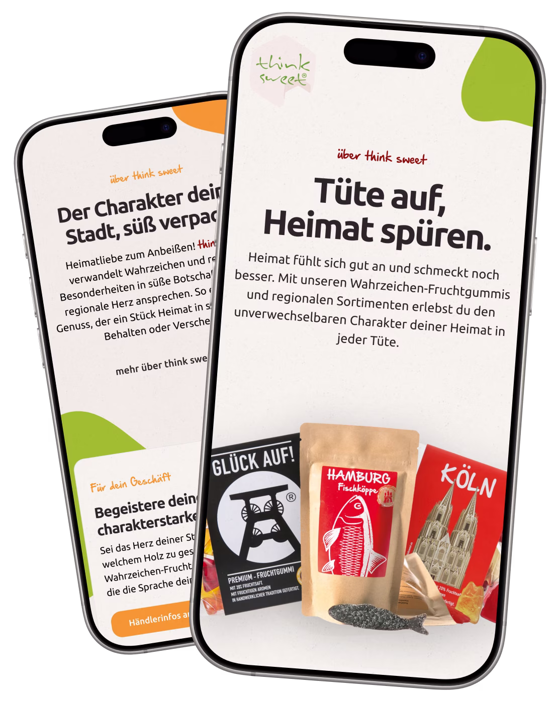 thinksweet iphone mockups referenz webseitenprojekt christian schaefer